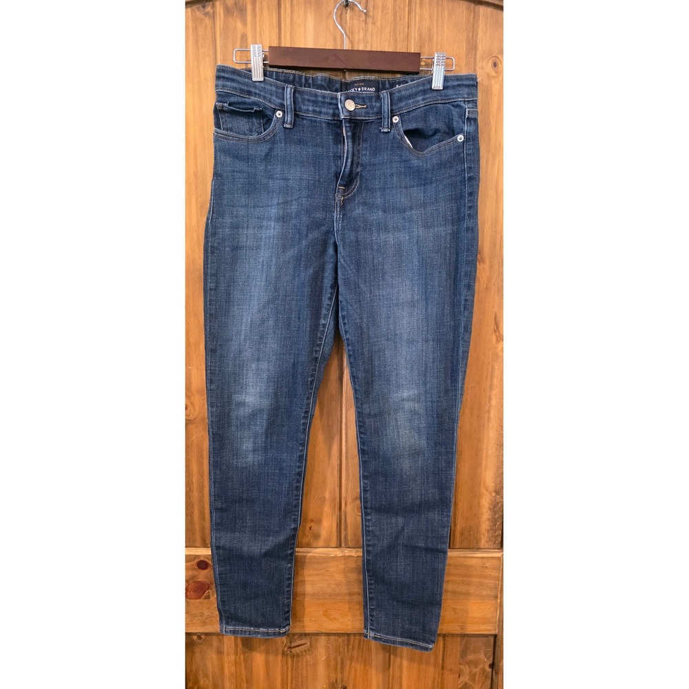 Lucky Brand Ava Skinny‎ Jeans Womens 8/29 Blue Excellent Stretch Denim Mid Rise